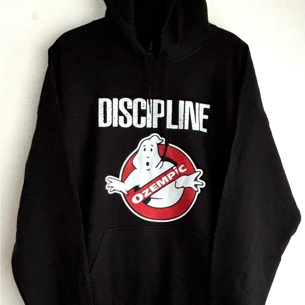 DISCIPLINE “SAY NO TO DRUGS” GHOSTBUSTER HEATHER BLACK HOODIE